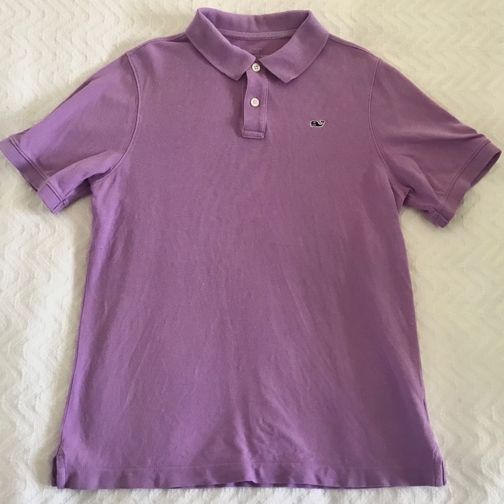 Vineyard Vines Purple Polo - size M (Boys)